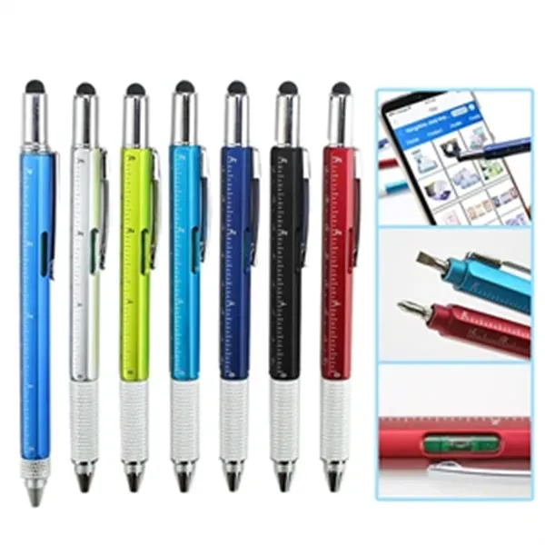 Ruler Stylus Screwdriver Ballpoint Pen