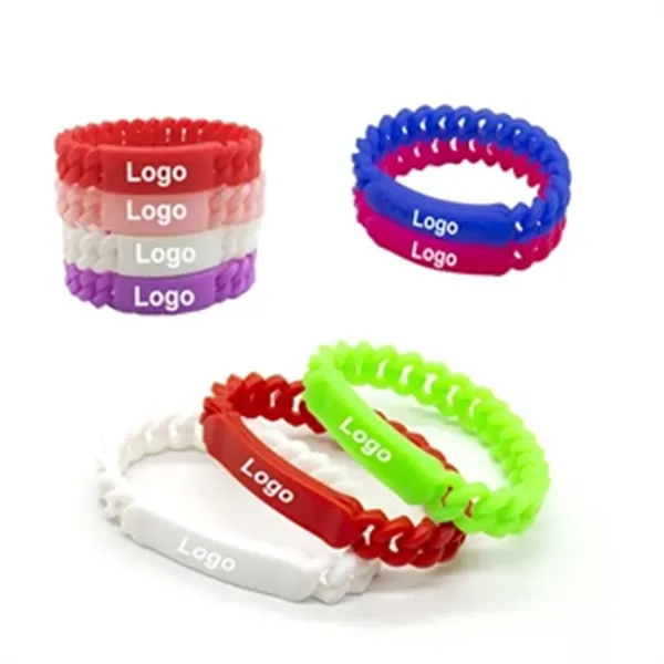 Promotional Silicone Chain Bracelets
