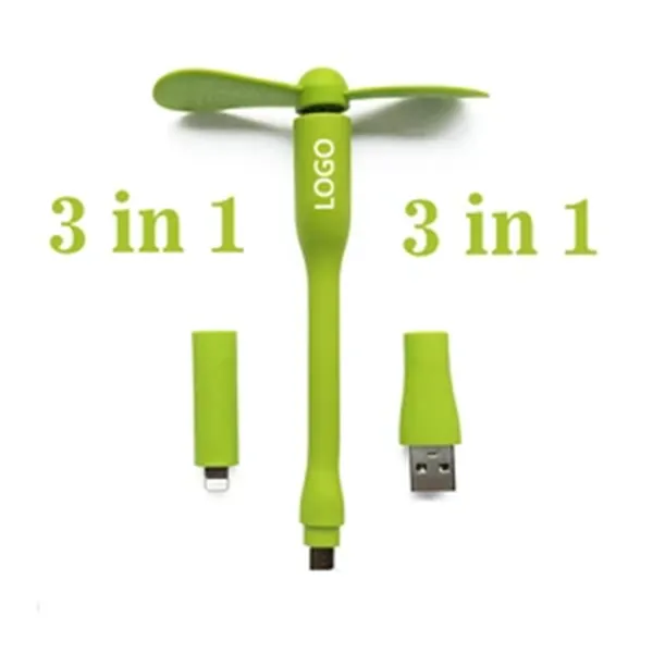 3 in 1 Mini Phone USB Fan