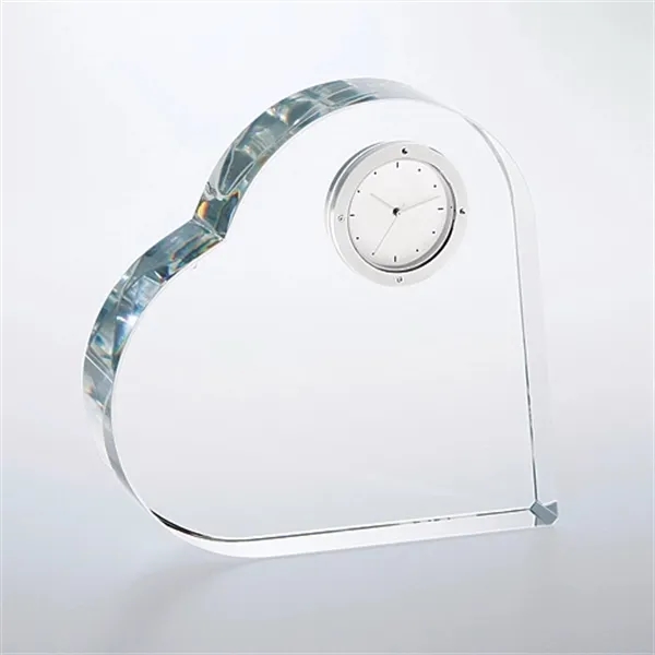Heart-shaped memorial clock