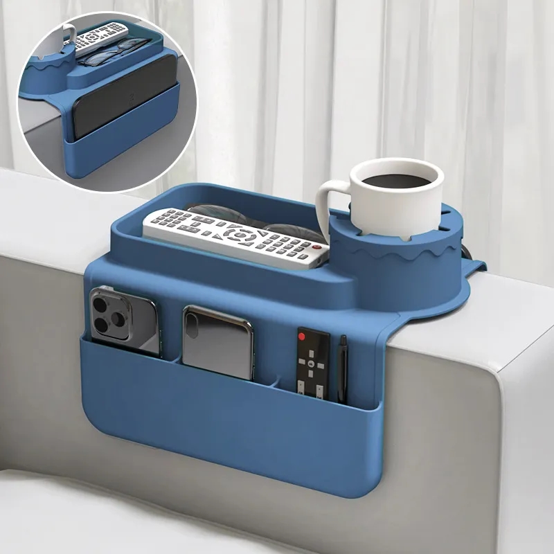 Silicone Couch Cup Holder Tray