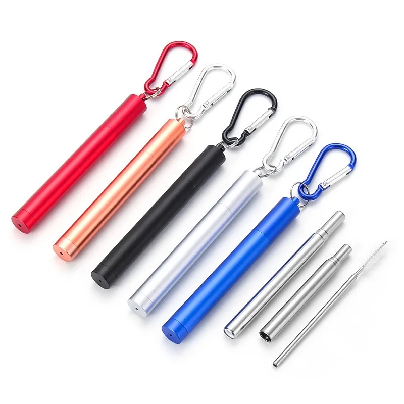 Portable collapsible stainless steel Drinking Straw
