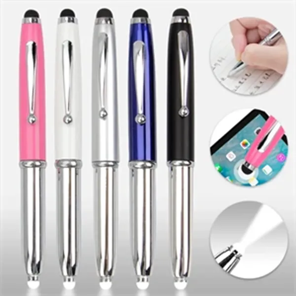 Metal Stylus Flashlight Pen